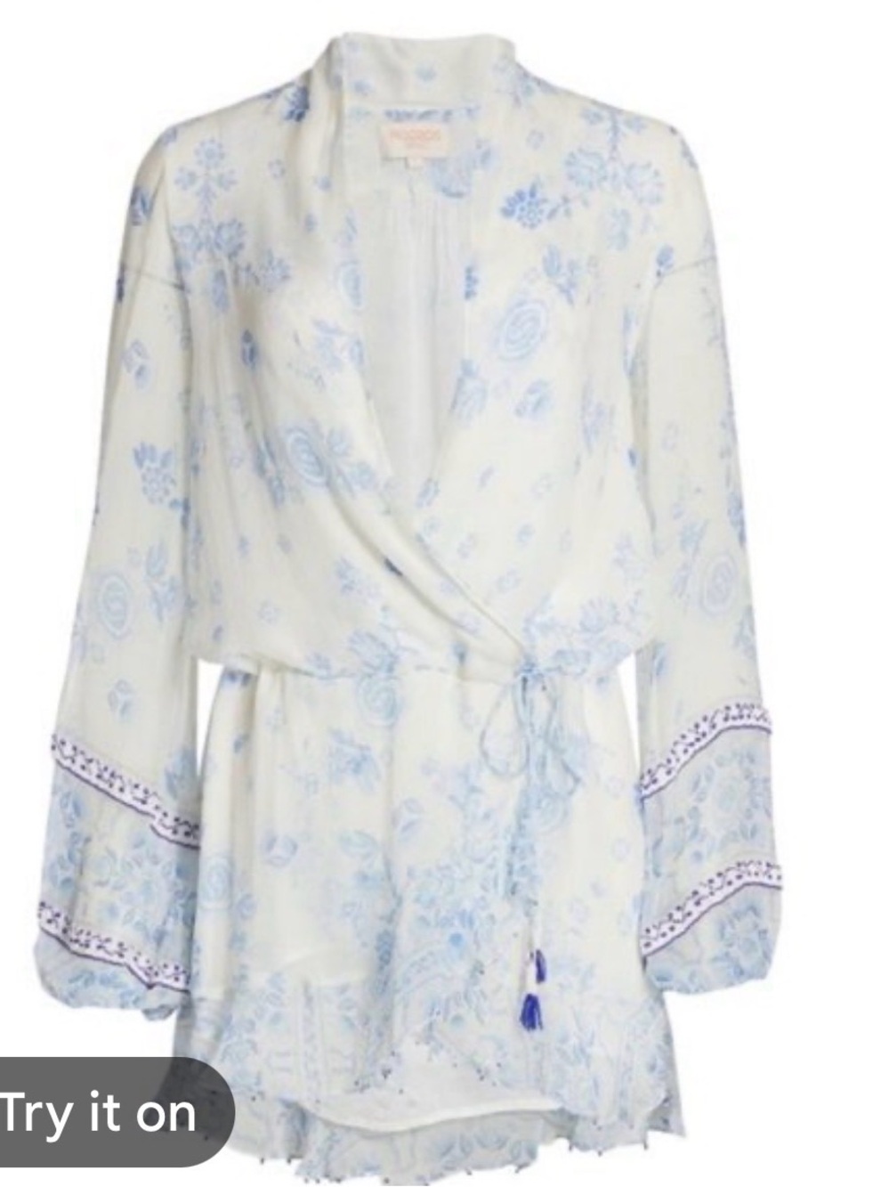 Rococo Sand Boho Mini Resort wear Dress Size Medium - Picture 3 of 9